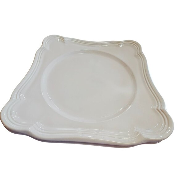 3 Mikasa French Countryside Square Salad Plates Cream Ceramic 8" Oven  Dishwashe - Picture 10 of 11